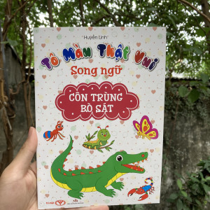 Tô màu thật vui (song ngữ) - Côn trùng, bò sát (2024-10k)